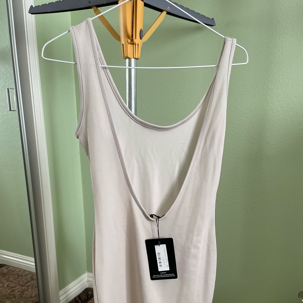 Scoop back dress